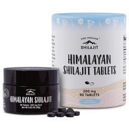 Pure Himalayan Shilajit for Men and Women, 75 Servings of Purest Original Himalayan Shilajit Tablets, 85+ Trace Minerals, Fulvic Acid