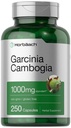 Horbaach Garcinia Cambogia Extrakt Pillen | 1000mg | 250 Kapseln | Kräuterextrakt Ergänzung | Non-GMO, Gluten kostenlos