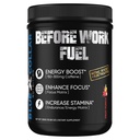 BLUE COLLAR NUTRITION Before Work Fuel – Pre-Work Formula to Support Energy, Focus & Endurance – 30 Servings (All Flavors) (30 Servings, Fruit Punch)