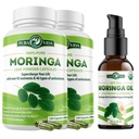 PURA VIDA MORINGA Moringa Capsules 120ct. 500mg Caps. (Pack of 2) Organic Moringa Oil (2fl oz)
