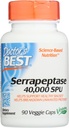 Ärzte Beste Serrapeptase 40.000 SPU, Non-GMO, Vegan, 90 Veggie Kapsel (Pack von 1)