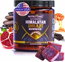 NutroTonic® Organic Himalayan Shilajit Gummis – Granatapfel & Vanille Flavored – Shilajit für Herren & Frauen - Wild Crafted Manuka Honey MGO +263 – Made in USA – 30 Gesunde Gummis