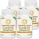 1000mg Liposomal CoQ10 Ubiquinol, 240 Vegan Softgels, hohe Absorption Ubiquinol CoQ10 Beilage, aktive Antioxidante Form von Coenzym Q10 für Herzfunktion & Energieproduktion