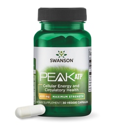 Swanson Maximum Strength Peak ATP, 400 mg, 30 Veggie Capsules