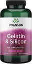 Swanson Gelatin und Silikon - Kollagenproteine unterstützen gesundes Haar und Nägel - Hilft, Vitalminerale für starke Nägel und dickes Haar zu liefern - 20mg Silikon und 1.08 Gramm Gelatin - (200 Kapseln)