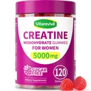 Creatine Gummies for Women - 5000mg Creatine Monohydrate for Lean Muscle Support, Strength & Energy, Sugar-Free Pre Workout Supplement, Easy Chewable Formula, 120 Gummies