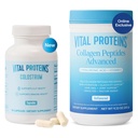 Vital Proteins Collagen Peptides Powder Unflavored 19.3OZ and Bovine Colostrum Supplement 90 Capsules