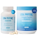 Vital Proteins Collagen Peptides Powder Unflavored 19.3OZ and Bovine Colostrum Supplement 90 Capsules