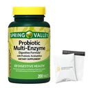 Spring Valley Probiotic Multi Enzyme- Digestive Formula 200ct Tablets with acidophilus for Gut Health (Pack of 1), Set by Basket Goods
