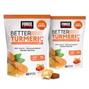Force Factor Better Turmeric Joint Support Supplement for Extra Strength Joint Health, mit HydroCurc Turmeric Curcumin mit schwarzem Pfeffer für ausgezeichnete Absorption, Frucht-Splash, 120 Soft Chews