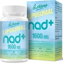 1600 MG Liposomal NAD+ Supplemento, NAD+ Boosting Supplemento, Assorbimento Superiore, Vitamina B3 per la Difesa Invecchiante, Longevità, Energia, Riparazione, Non OGM, 60 Softgels