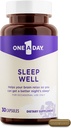Eine Tages-Schlaf-Ergänzung - Schlaf-Ergänzungen für Erwachsene, Schlaf-Unterstützung mit Passionflower und Melatonin, Schlaf-Unterstützung mit Schlaf-Well, 30 Kapseln