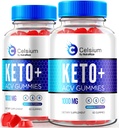 NutraRize (Pack mit 2 Celsium Keto+ACV Gummies, Advanced Formula 1000MG Apfelessig, All-Natural Keto Official, Celsium Nahrungsergänzung, Bewertungen (120 Gummies)