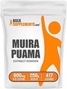 BulkSupplements.com Muira Puama Extract Powder - Muira Puama Supplement, aus Muira Puama Bark - Kräuterergänzung, Glutenfrei, 600mg pro Servierung, 250g (8.8 oz) (Pack von 1)
