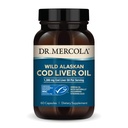 Dr. Mercola Cod Liver Oil, 1.300 mg pro Servierung, 30 Portionen (60 Kapseln), Nahrungsergänzungsmittel, Unterstützt Gehirn, Knochen und Gelenkgesundheit, Non-GMO, MSC zertifiziert