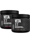 Jacked Factory Vita XT Performance Vitamin Powder - Daily Multivitamin Powder for Men (Strawberry Lemonade 30sv & Fruit Punch 30sv)