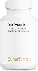 Supersmart - Red Propolis 800mg pro Tag (High Potency) - Natural Red Propolis Brasilien Supplement - 300 Synergistic Antioxidants | Non-GMO & Gluten Free - 60 Vegetarische Kapseln