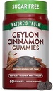 Nature's Truth Ceylon Cinnamon Gummies | 2000mg | Sugar Free | 60 Count | Vegan, Non-GMO & Gluten Kostenlose Ergänzung