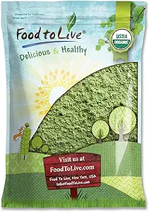 Lebensmittel zu leben Bio-Wheatgras-Pulver, 4 Pfund — Non-GMO, Ganz-Leaf, Roh, Nicht-Irradiiert, Rein, Vegan Superfood, Bulk, Groß für Saft, reich an Faser, Chlorophyll, Fettsäuren und Mineralien