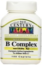21st Century B Complex with Vitamin C Tablets, 100-Count (3 Pack)