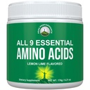 Alle 9 essentiellen Aminosäuren Pulver mit 26 klinischen Studien. EAAs 32X Effektive vs BCAA / BCAAS verzweigte Kette Aminos. Vor- oder Post Workout EAA Ergänzung für Energie und Muskelwachstum. Zitrone Limette