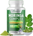 Moringa Capsules – Premium Moringa Oleifera Leaf & Seed Extract | Green Superfood for Energy, Immunity & Vitality | 100% Pure Natural Plant-Based Supplement | Non-GMO, 60 Vegan Capsules