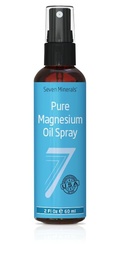 Seven Minerals Travel Size Pure Magnesium Oil - USP Grade Magnesium Spray, keine ungesunden Trace Minerals - aus dem alten Untergrund Permian Meeresboden in den USA, Kostenloses eBook Included (2 fl oz)