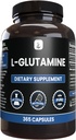 PURE ORIGINAL INGREDIENTS L-Glutamin (365 Kapseln) Kein Magnesium oder Reisfüller, Immer rein, Lab Verifiziert