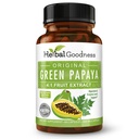 Green Papaya Frucht Extrakt Kapseln - Bio Papaya Enzyme mit Präbiotika und Probiotika für Verdauungsgesundheit - Super Verdauungsenzyme, Immununterstützung- 60 Kapseln, Made in USA