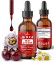Leefy Organics Tart Cherry Supplement - Non-Habit Forming Melatonin Alternative for Sleep & Joint, Uric Acid Support - Fast Absorbing Liquid Tincture Drops with Chamomile, Passionflower - 30 Servings