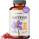 Optimale Prime Saffron Supplement - 100% Pure Saffron Extract 88.5mg - Hilft, Optimale Stimmung, Energie und Stoffwechsel, Vegetarisch Freundlich, Non-GMO, Glutenfrei, Sojafrei, 90 Kapseln