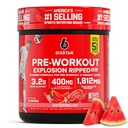 Six Star Pre-Workout Explosion, Wassermelone (30 Servierungen) - Preworkout Energy Powder Supplement für Männer & Frauen - Pre Workout Drink Mix mit Kreatin & Beta Alanine - Sporternährung Produkte