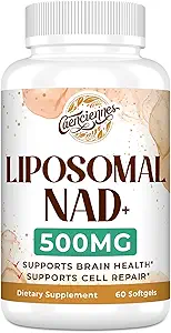 Liposomale NAD+ 500 MG-Ergänzung, wahre NAD Plus-Ergänzung, Überlegene Absorption, Boost NAD+ Mehr Effizient als Nicotinamid Riboside für Cellular Energy, Gesundes Altern, 240 Servieren