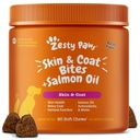 Zesty Paws Omega 3 Fischöl für Hunde - Zesty Paw Hund Vitamine und Ergänzungen für Hip, Joint & Skin, Bacon (90 Chews)