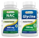 Best Naturals NAC 600 mg & Glycine Supplement 1000 Mg