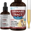 EDUZEBRA Urinary Tract Health Treatment for Dogs & Cats – Natural Herbal UTI Support Drops with Cranberry Extract – Promotes Bladder, Kidney & Digestive Wellness – Support Renal Function
