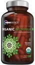 OmniBiotics Organic Moringa Capsules 1000mg Per Serving (120 Vegan Capsules) - Powerful 20:1 Moringa Oleifera Extract for Antioxidant, Immune & Cellular Support, Certified Kosher, Made in USA(60 Days)