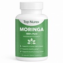 Moringa Capsules - Natural Green Superfood Supplement for Sustained Energy, Immune Support & Digestive Wellness - Non-GMO, Vegan, 60Ct