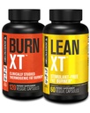 Jacked Factory Burn-XT Klinisch studierte Fat Burner & Weight Loss Supplement - Appetite Suppressant & Energy Booster (120 Kapseln) & Lean-XT Koffeinfrei Fat Burner (60 Kapseln)