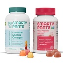 SmartyPants Prenatal Multivitamine und Probiotische Immunität Bundle: Omega 3 Fischöl (EPA/DHA), Biotin, Methylfolat, Vitamin D3, C, Verdauungs- und Immununterstützungsergänzung (30 Tage Versorgung)