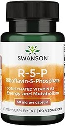 Swanson R-5-P (Riboflavin-5-Phosphate) - Vitamin B2 Supplement Förderung von Energie, Metabolismus & Vision Gesundheit - Natural Wellness Formula - (60 Kapseln)