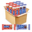 LUNA Bar - Variety Pack - 2 Flavors - Gluten Free Snack Bars - Non-GMO - Protein Bars - Made with Organic Oats (12 Pack)