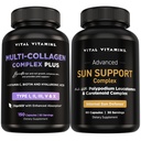 Vital Vitamins Multi-Collagen Plus Capsules 150ct + Sun Support Capsules