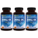 BioEmblem 3 Pack Antarktis Krill Öl 1000mg Softgels, Omega-3s Öl mit hohen Ebenen von EPA + DHA, Astaxanthin und Phospholipide, unterstützt Gehirngesundheit, 180-Count Non-GMO, Glutenfrei, 90 Tage Versorgung