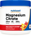 Nutricost Magnesium Citrate Powder (Fruit Punch, 250 Gram)