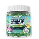 Zeolite Detox for kids & Adult-Sugar Free Zeolite Detox Gummies with Spirulina, Chlorella, Milk Thistle, Magnesium Glycinate, Calcium Citrate for Energy, Focus, Digestive, Immune, Antioxidant - 60Cts