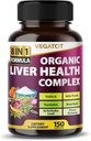 VEGATOT Liver Health Complex Formula **USA Hergestellt und getestet* Hohe Potenz mit TUDCA, Milchdistel, Rübenwurzel, Artichoke Leaf, Panax Ginseng, Astragalus, Tumeric - Clean & Detox Formula