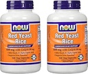 JETZT Lebensmittel 600mg Rote Hefe Reis & 30mg Coq10, 120 Mützen (Pack von 2)