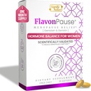 FlavonPause Hot Flashes Menopause Relief – CLINICALLY Getestet – Natürliche Hot Flash Relief, Nacht Sweats Relief, Hautalterung | Multi Menopause Symptome Relief | 30 Softgels