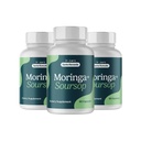 Santo Remedio Moringa and Soursop, Dietary Supplement, Supports Overall Health and the Immune System, 3 Bottles of 60 Capsules, 90 Servings, Non-GMO, No Added Sugar. (3 Pack)